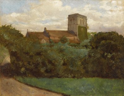 Tottenham Church, London by Albert Bierstadt